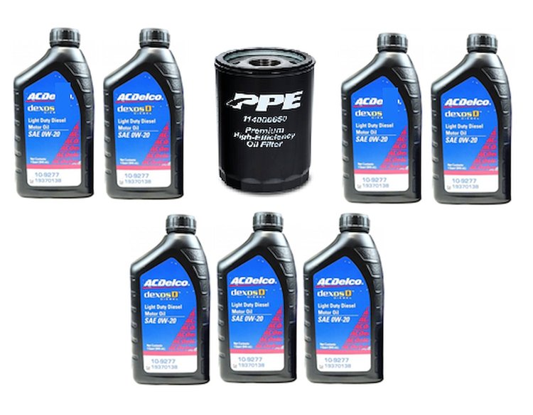114000650K Premium High-Efficiency Oil Filter Kit 2019-2021+ GM Silverado 1500 3.0L (AC Delco PF66)