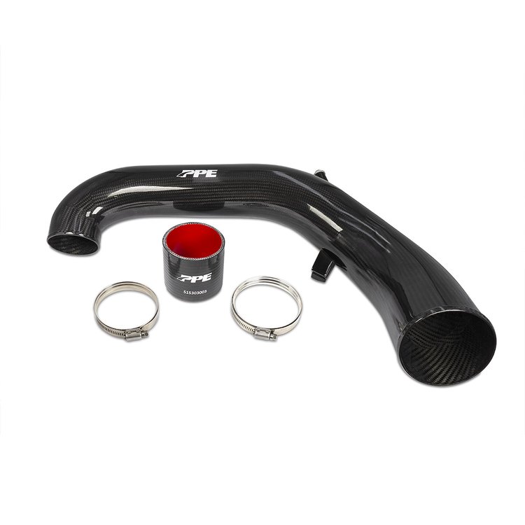 115020360 2020-2023 GM 1500 3.0L Zilla Carbon Fiber Intake Tube Twill Weaved Carbon