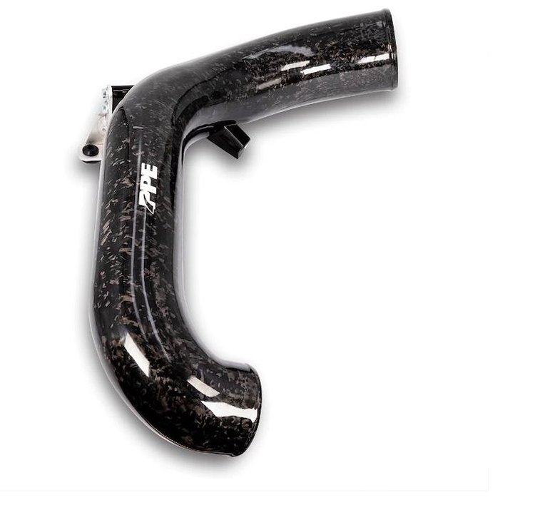 115020370 2020-2023 GM 1500 3.0L Zilla Carbon Fiber Intake Tube Forged Carbon Design