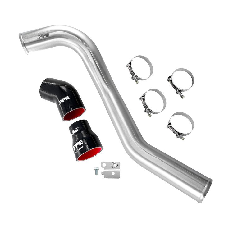 115022010 Hot Side Intercooler Charge Pipe for 2004-2010 GM 6.6L Duramax [Brushed]