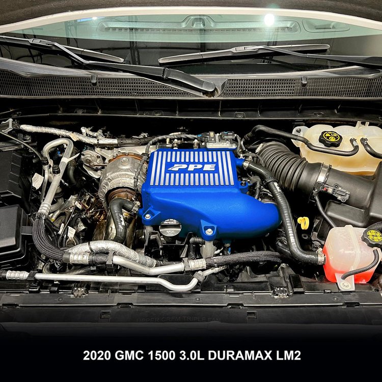115030022 Intercooler Kit - Water to Air GM 3.0L Duramax LM2 - Blue