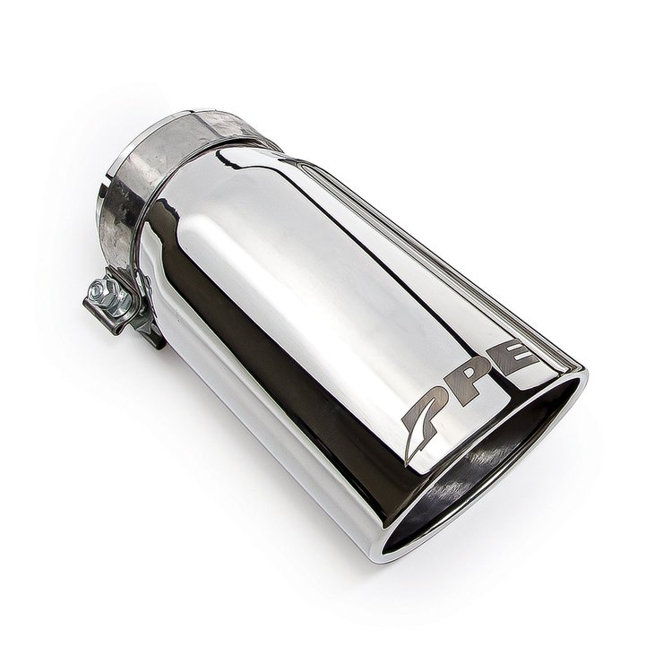 117020000 Polished 304 Stainless Steel Exhaust Tip - GM 6.6L Duramax 2001-2007