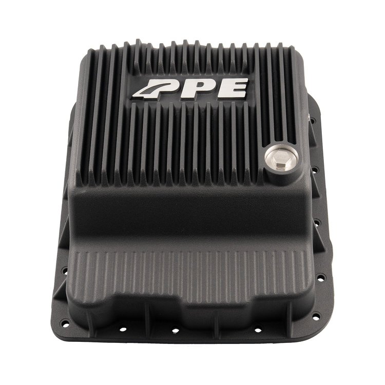 128051520 Heavy-Duty Cast Aluminum Transmission Pan for 1985-2014 GM 700R4, 4L60, 4L60E, 4L65, 4L70E, 4L75E [Black]