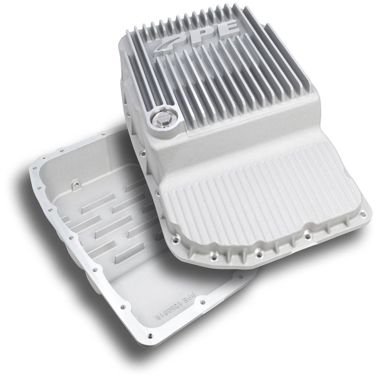 128051600 Heavy-Duty Cast Aluminum Transmission Pan for 2007-2020 Chevy Silverado 1500, GMC Sierra 1500 with 6L80 Transmission