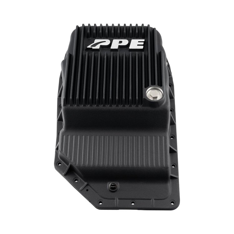 128051920 Heavy-Duty Cast Aluminum Transmission Pan for 2007-2023 Chevy/GMC Trucks with 6L90 Transmission [Black]
