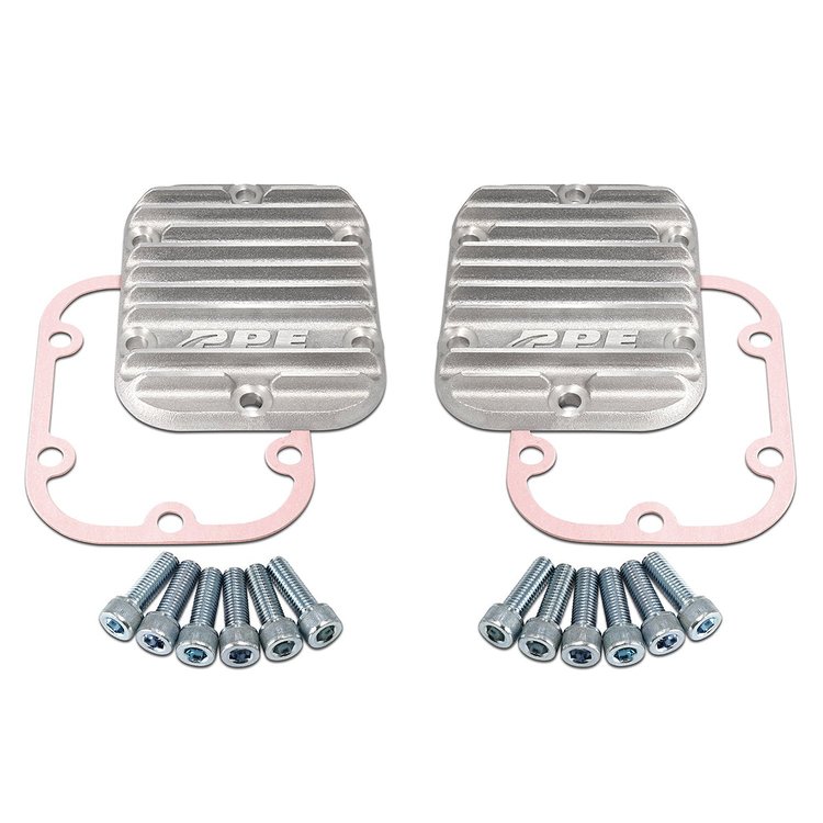 128060020 PTO Side Plate Covers (Pair) - Cast Alum - Black