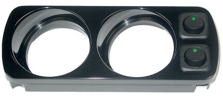148002100 2G OH Gauge Mount Black w/ Switch