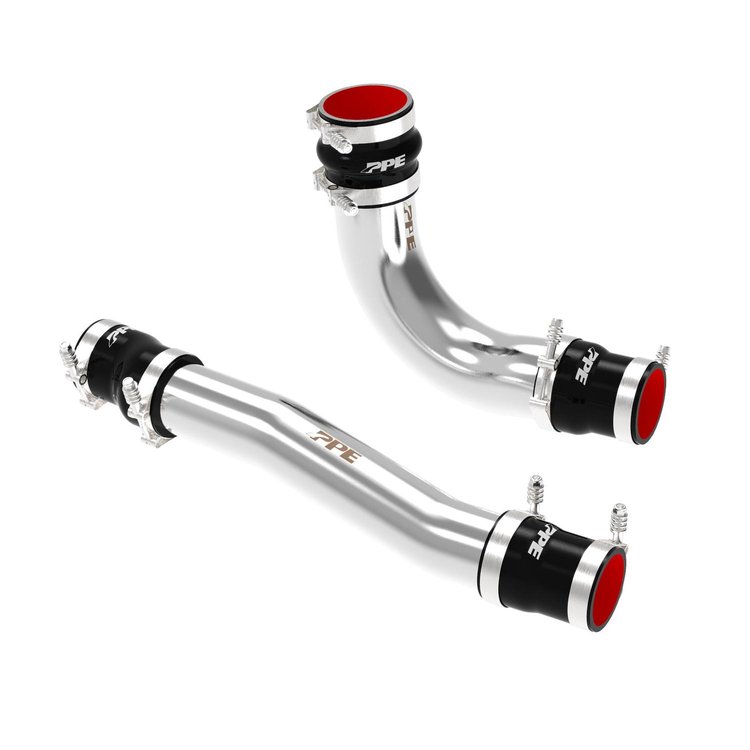 215021630 2010-2012 Dodge RAM Cummins 6.7L Intercooler Charge Pipe Kit [Stainless Steel, Polished]