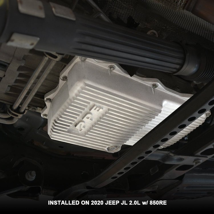 228153010 Deep Transmission Pan - JL/JT Jeep Wrangler - 850RE - Brushed