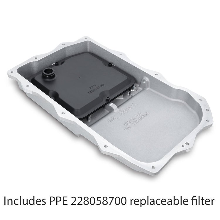 228153400 Transmission Pan - Heavy-Duty Cast Aluminum - JL/JT Wrangler - 850RE