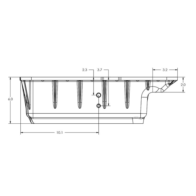 328051010 Ford Deep Transmission Pan 5R110 Brushed