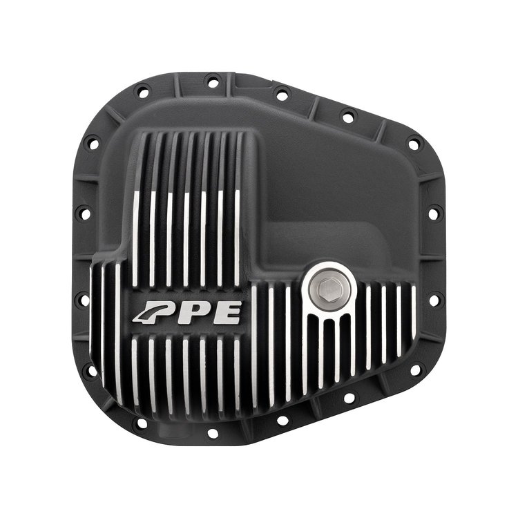 338052210 16 Bolt Heavy-Duty Cast-Aluminum Rear Differential Cover Fits Select Ford SuperDuty Sterling 11.600 in. [Brushed]