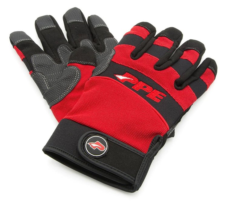 589320020 Performance Work Gloves, Black & Red, Large