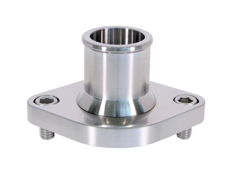Thermostat Housing fits Small and Big Block Chevy, Straight Up, Non-Swivel [Natural Finish]