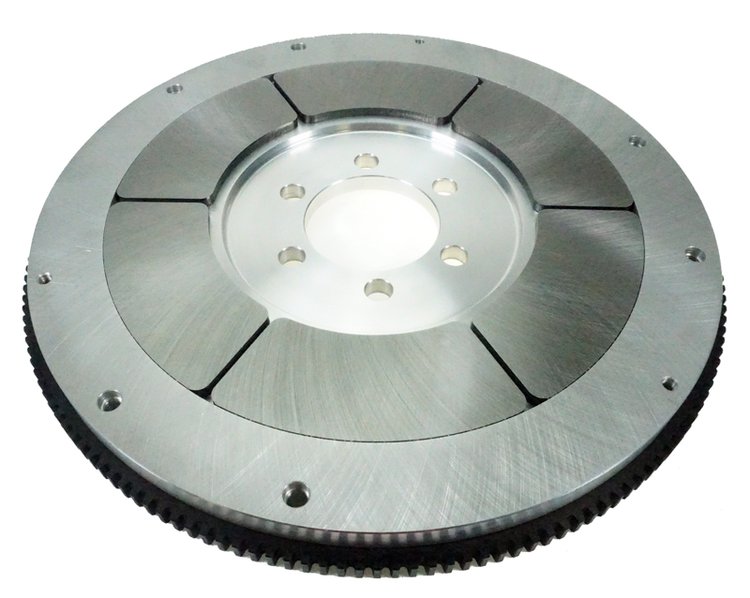 Billet Aluminum Flywheel for Chevy Sintered Iron Clutch Systems [2-Piece Rear Main, Zero Balance]