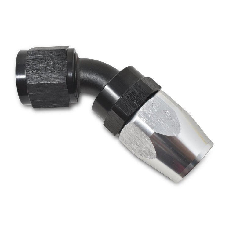 Full Flow Hose End 45-Degree (Swivel)