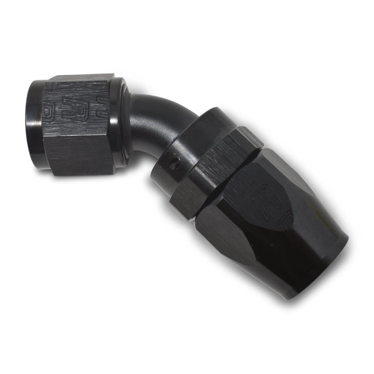 Full Flow Hose End 45-Degree [-12 AN, Swivel]
