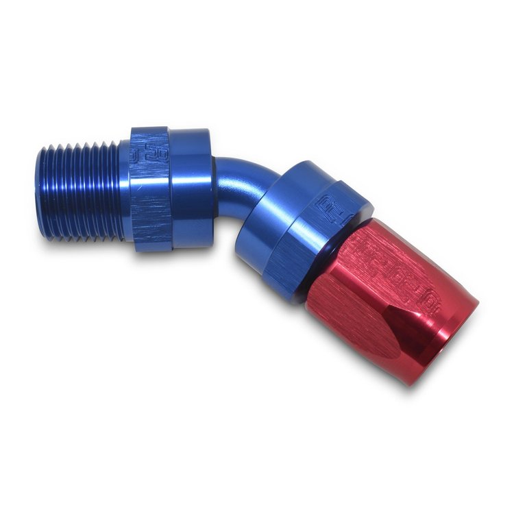 Full Flow Swivel Hose End 45-Degree