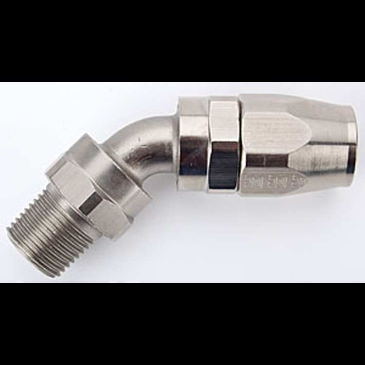 -10AN 45° 1/2" NPT Swivel Fitting