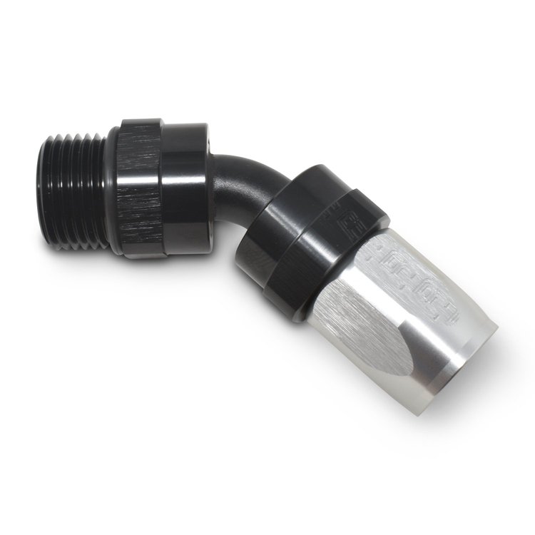 Full Flow Swivel Hose End 45-Degree