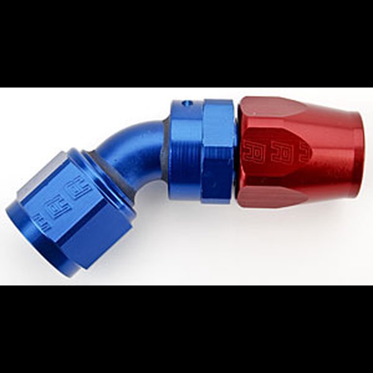Full Flow Swivel Hose End 45-Degree