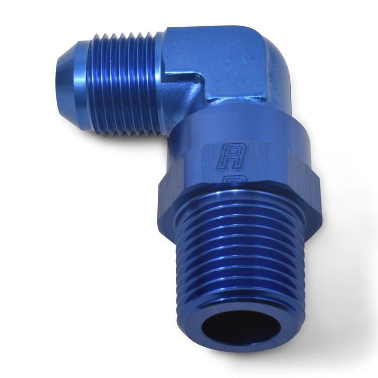 AN Male to NPT Male Adapter Fitting 90-Degree