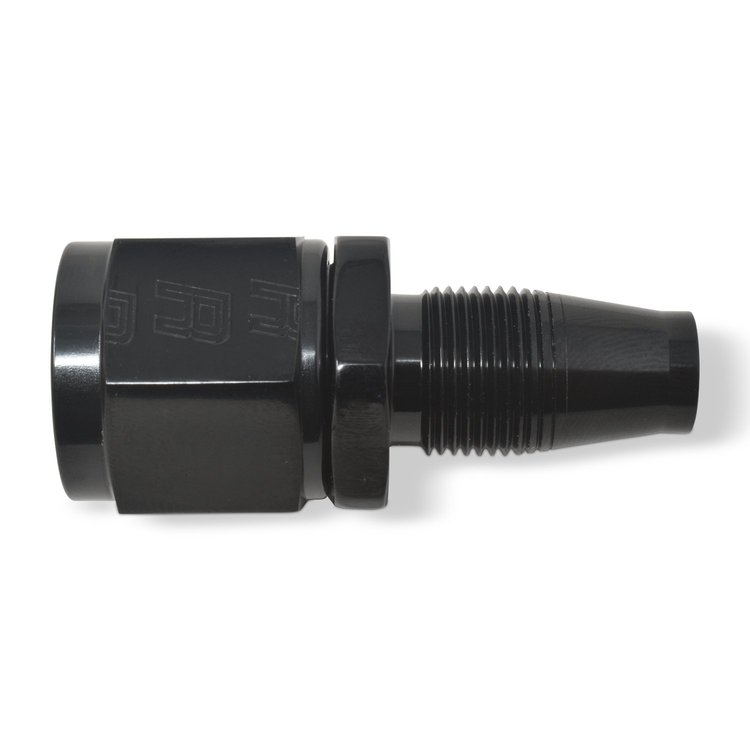 Full Flow Hose End w/o Socket [Black Anodized Mirror Finish]