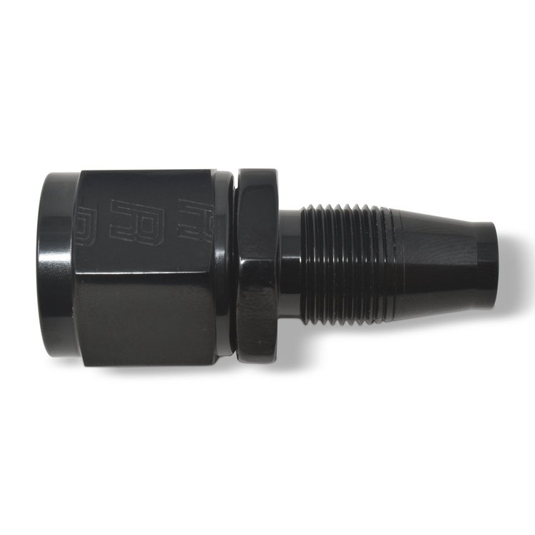 Full Flow Hose End w/o Socket [Black Anodized Mirror Finish]