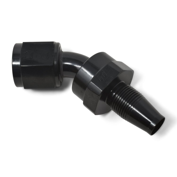 Full Flow Hose End w/o Socket [Black Anodized Mirror Finish]