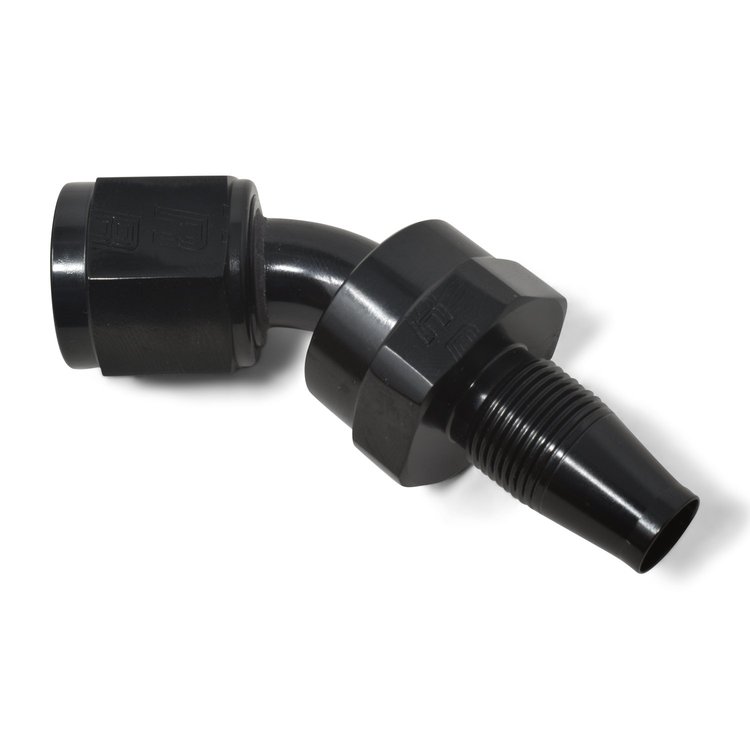 Full Flow Hose End w/o Socket [Black Anodized Mirror Finish]