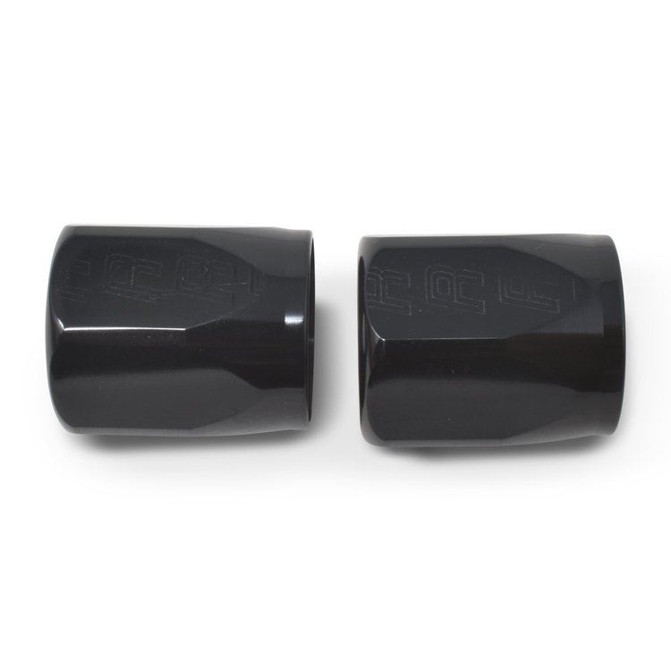 Full Flow Hose End Socket [Black Anodized Mirror Finish]