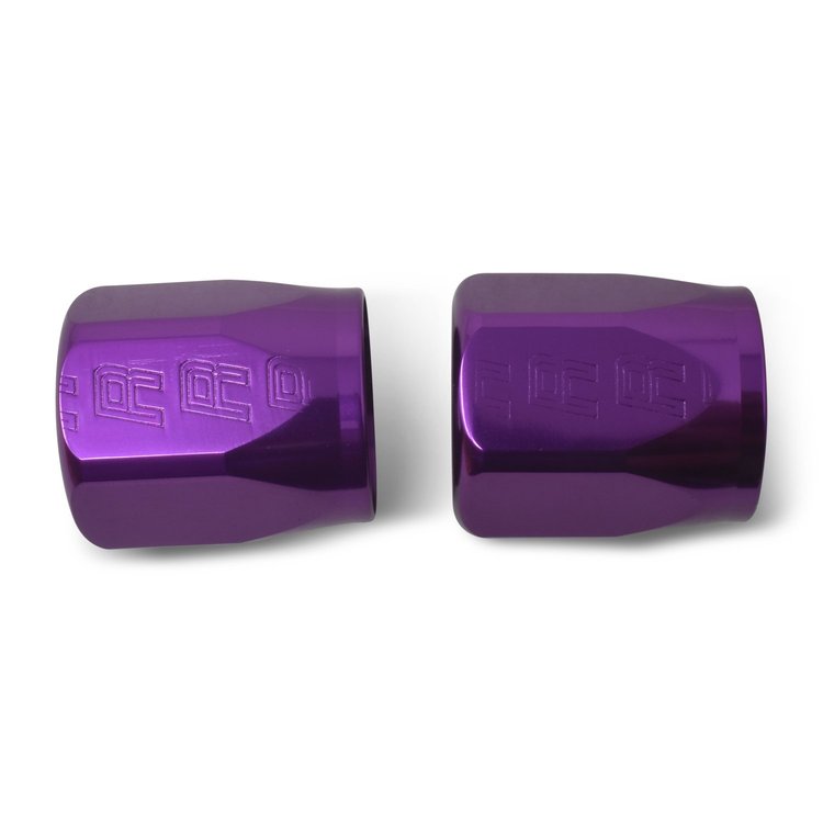Full Flow Hose End Socket [Purple Anodized Mirror Finish]
