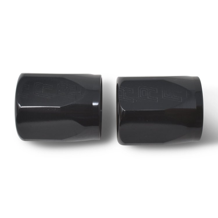 Full Flow Hose End Socket [Black Anodized Mirror Finish]