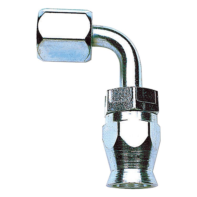 PowerFlex Steel Hose End 90-Degree