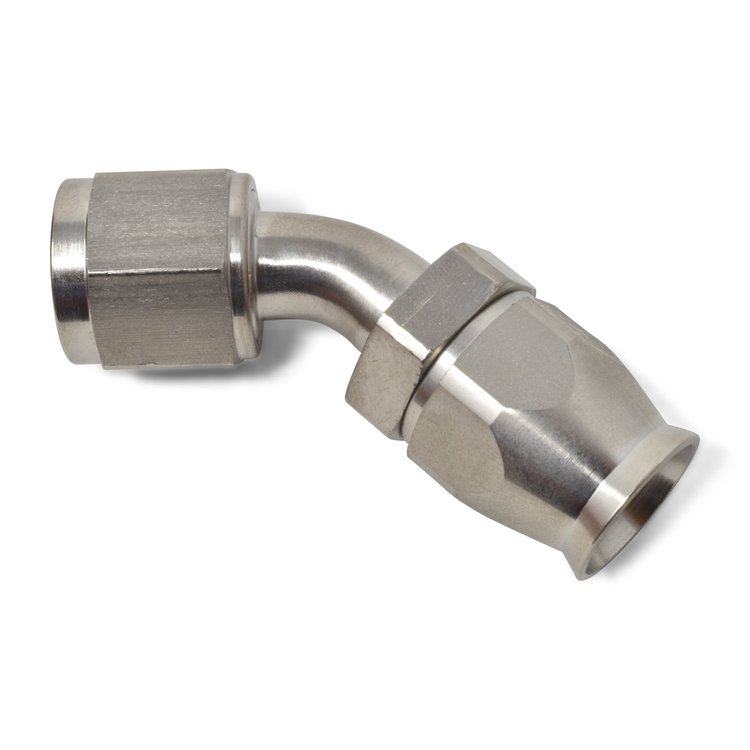 PowerFlex Steel Hose End 45-Degree