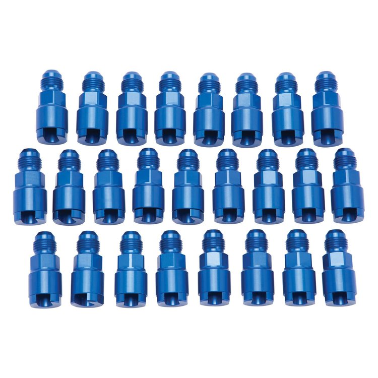 SAE Quick-Connect EFI Adapter Fitting Threaded Cap Screw-On Style