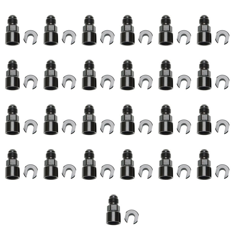 SAE Quick-Connect EFI Adapter Fitting Threaded Cap Screw-On Style