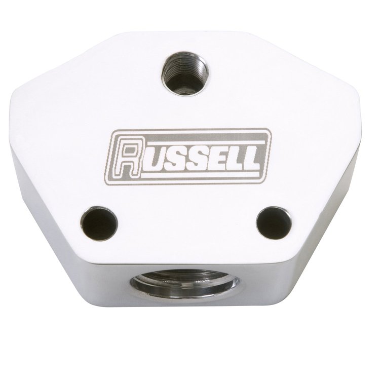 Billet Aluminum Y-Block -10 AN Female Single Inlet