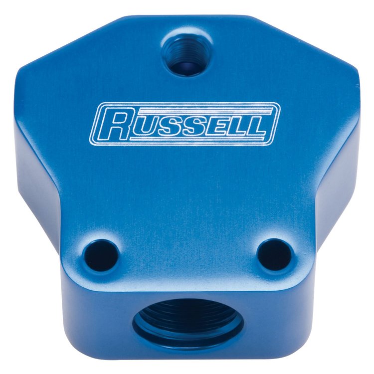 Billet Aluminum Y-Block -10 AN Female Single Inlet