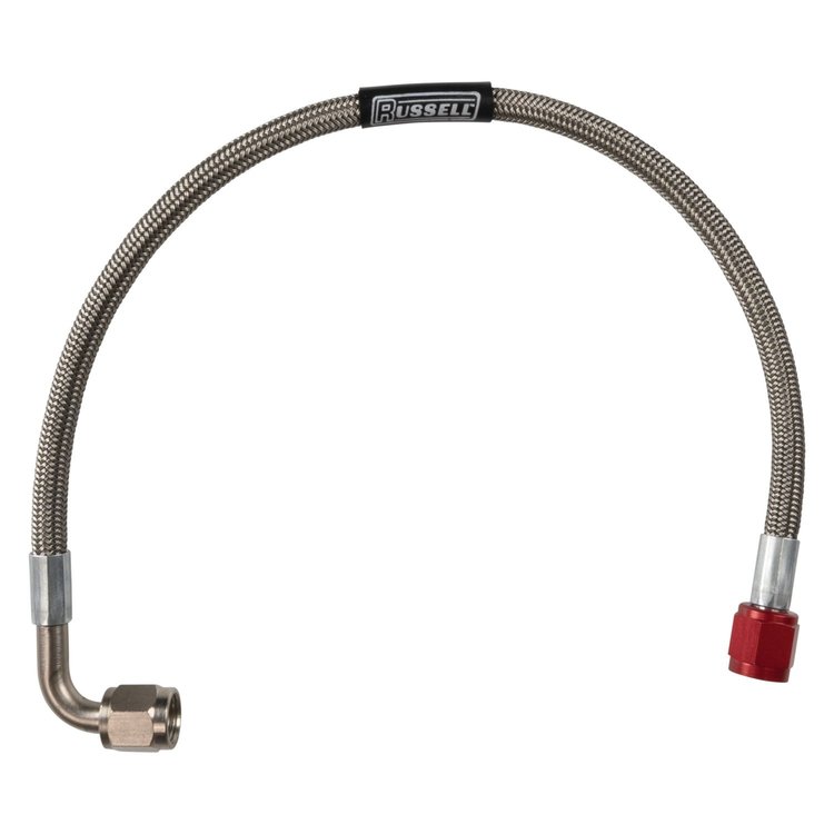 Fuel Line w/Red Fittings -04 AN Hose