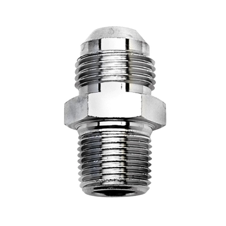 -8AN to 3/8" NPT Stainless Steel Adapter - Straight