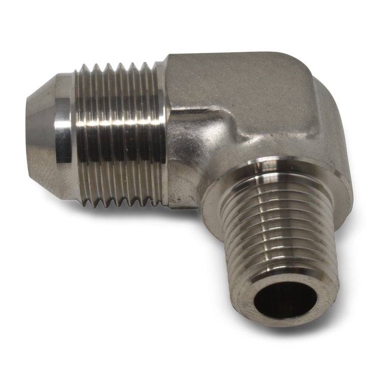 AN to NPT Adapter Fitting 90-Degree