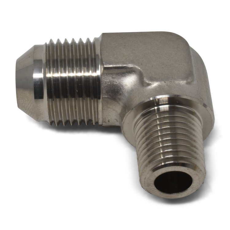 AN to NPT Adapter Fitting 90-Degree