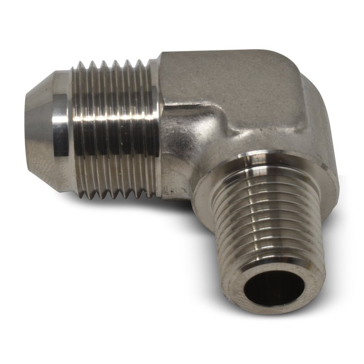AN to NPT Adapter Fitting 90-Degree