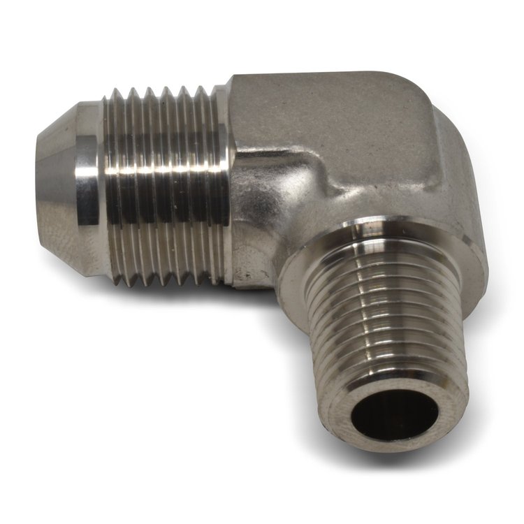 AN to NPT Adapter Fitting 90-Degree