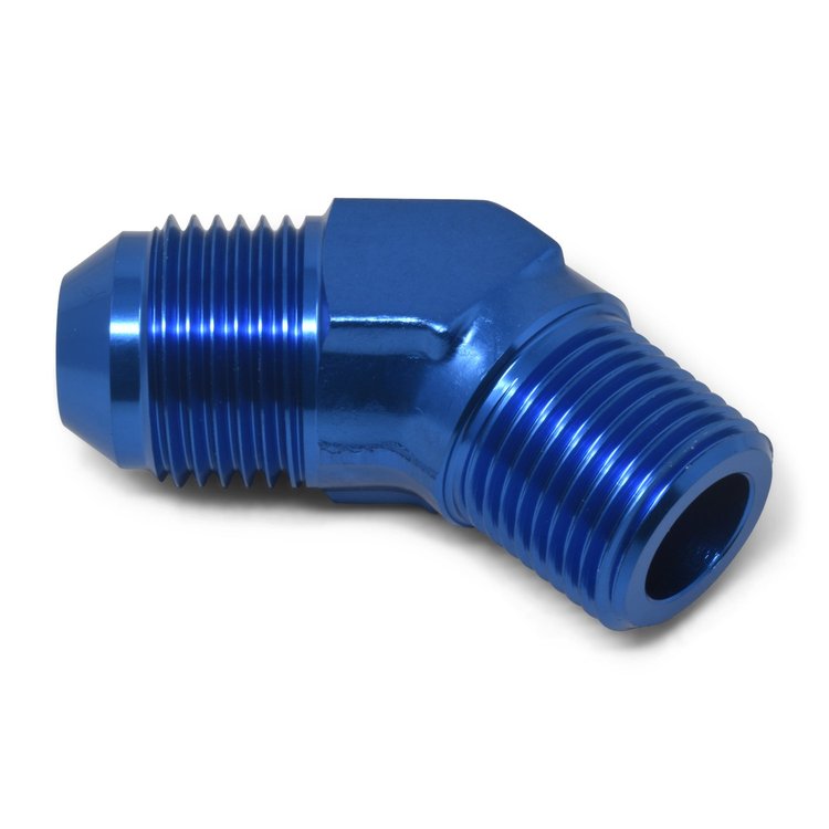 AN to NPT Adapter Fitting 45-Degree