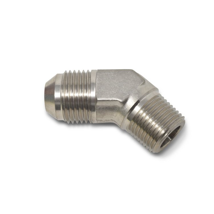 AN to NPT Adapter Fitting 45-Degree