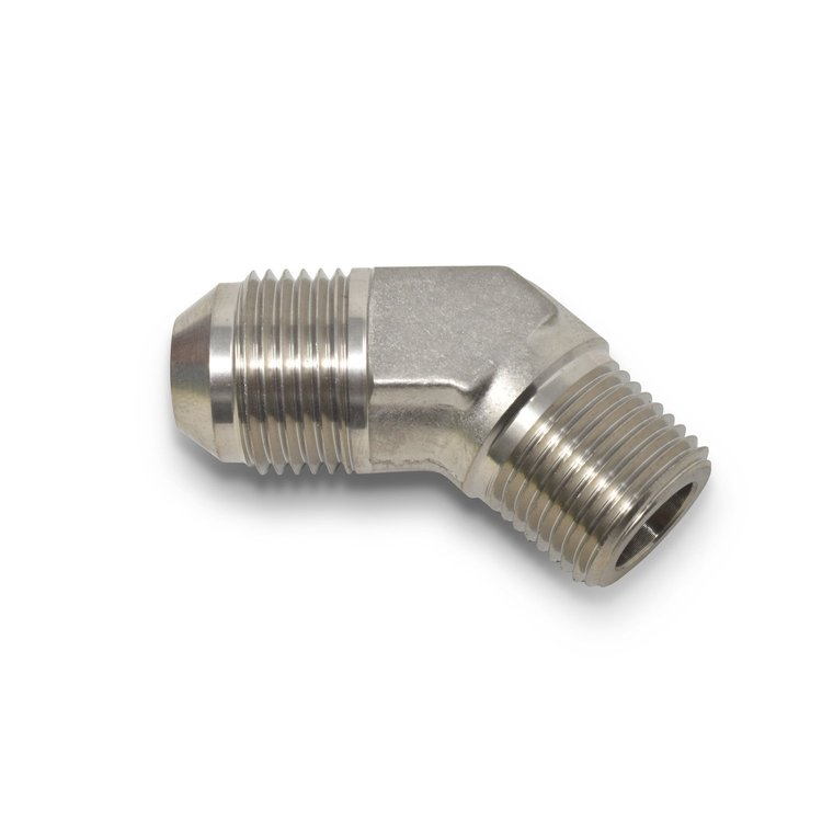 AN to NPT Adapter Fitting 45-Degree