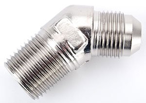 Endura 45° -8AN to 1/2" NPT Adapter