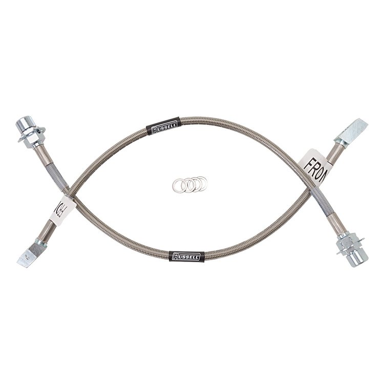 Street Legal Brake Hose Kit 1996-98 Mustang Cobra, Front Only